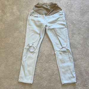 Gap over the belly straight leg jeans